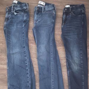 3 Pair Abercrombie Boys Jeans size 7/8